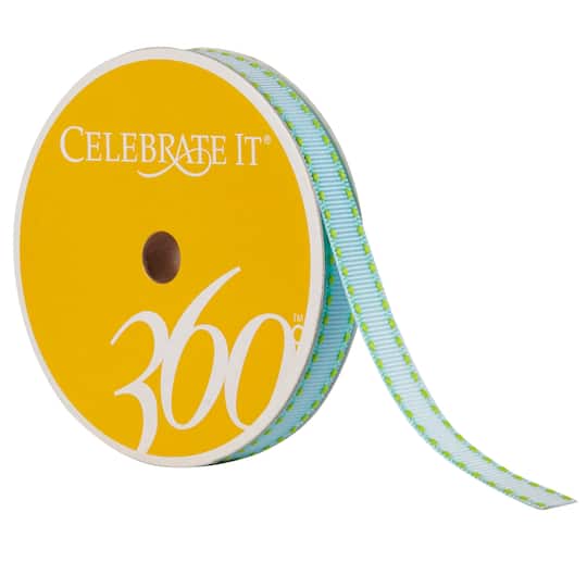3/8&#x22; Grosgrain Side-Stitched Ribbon by Celebrate It&#xAE; 360&#xB0;&#x2122;